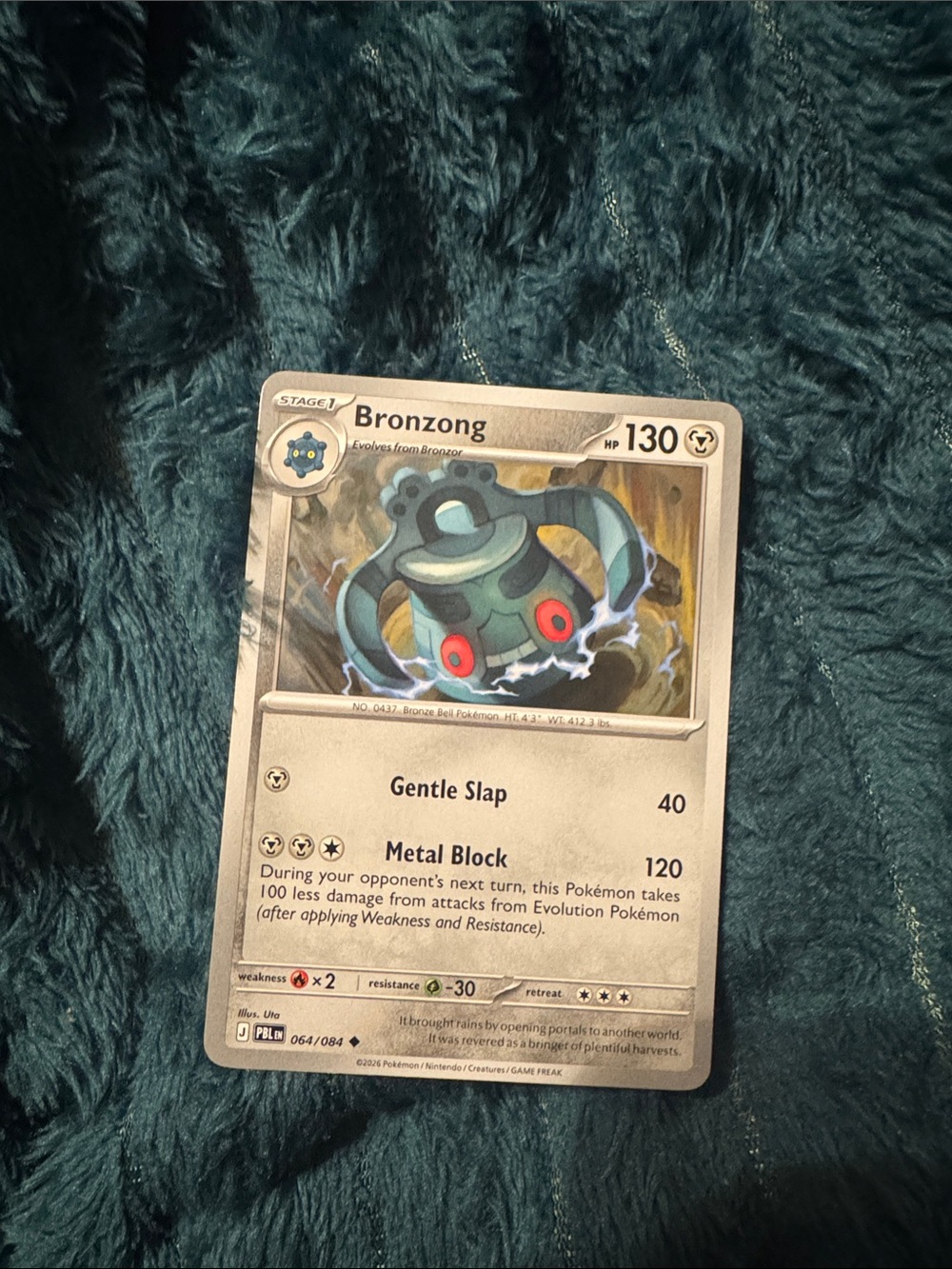 Bronzong Pokemon Trading Card